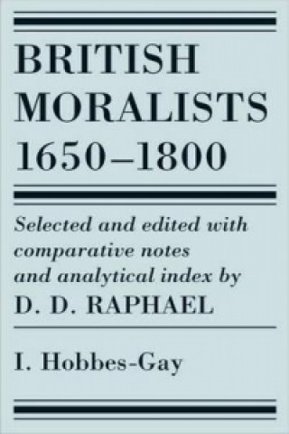 Book British Moralists: 1650-1800 (Volumes 1) David Daiches Raphael