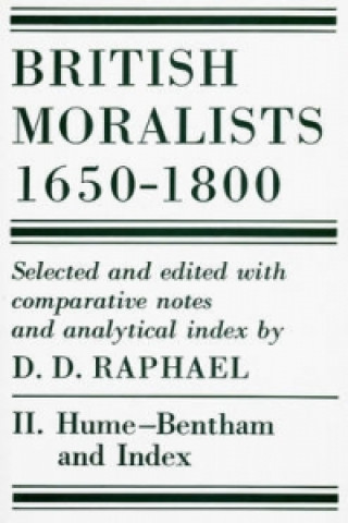 Buch British Moralists: 1650-1800 (Volumes 2) David Daiches Raphael