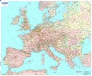 Pubblicazioni cartacee Europe Political - Michelin rolled & tubed wall map Encapsulated 