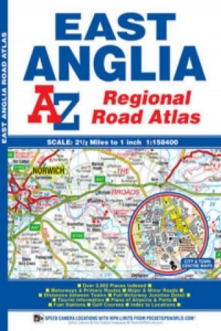 Knjiga East Anglia Regional Road Atlas Geographers' A-Z Map Company