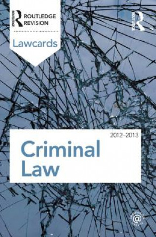Könyv Criminal Lawcards 2012-2013 Routledge