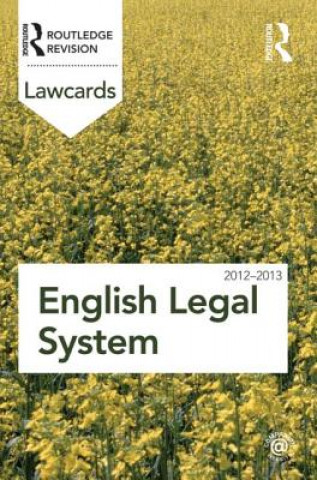 Könyv English Legal System Lawcards 2012-2013 Routledge