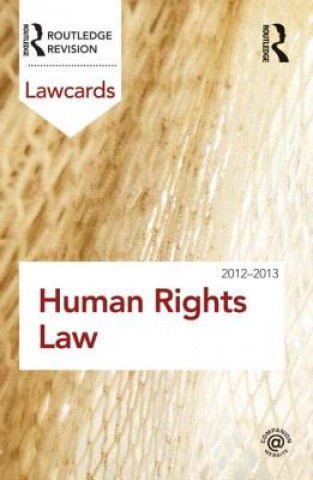 Kniha Human Rights Lawcards 2012-2013 Routledge
