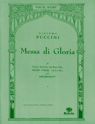 Tiskanica Messa Di Gloria Giacomo Puccini