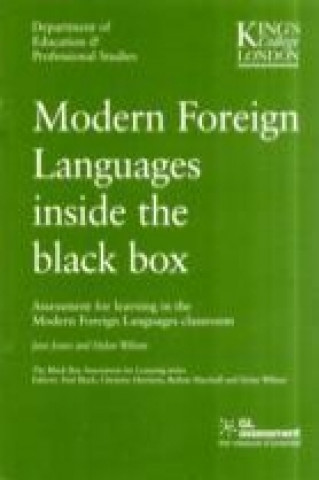 Knjiga Modern Foreign Languages Inside the Black Box Jane Jones