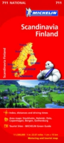 Materiale tipărite Scandinavia & Finland - Michelin National Map 711 Michelin