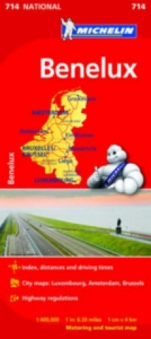 Nyomtatványok Benelux - Michelin National Map 714 
