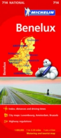 Prasa Benelux - Michelin National Map 714 