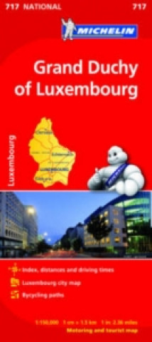 Materiale tipărite Grand Duchy of Luxembourg - Michelin National Map 717 