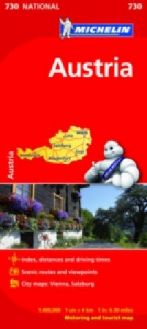 Pubblicazioni cartacee Austria - Michelin National Map 730 Michelin