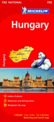 Nyomtatványok Hungary - Michelin National Map 732 Michelin