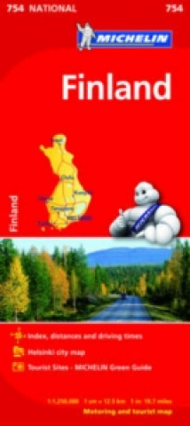 Tiskovina Finland - Michelin National Map 754 