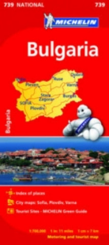 Printed items Bulgaria - Michelin National Map 739 