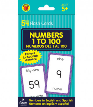 Joc / Jucărie Numbers 1 to 100 Flash Cards: Numeros del 1 Al 100 Brighter Child