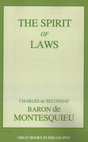 Kniha Spirit of Laws Charles de Secondat