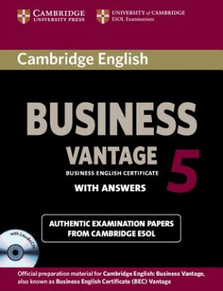 Book Cambridge English Business 5 Vantage Self-study Pack (Student's Book with Answers and Audio CDs (2)) Cambridge ESOL