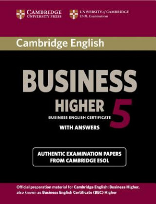 Książka Cambridge English Business 5 Higher Student's Book with Answers Cambridge ESOL