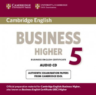 Audio Cambridge English Business 5 Higher Audio CD Cambridge ESOL
