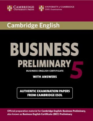 Book Cambridge English Business 5 Preliminary Student's Book with Answers Cambridge ESOL
