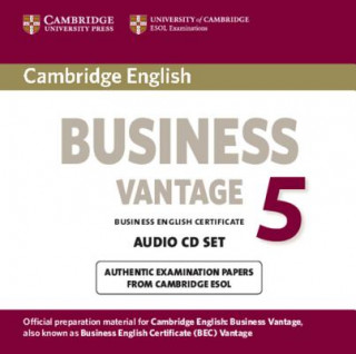 Аудио Cambridge English Business 5 Vantage Audio CDs (2) Cambridge ESOL