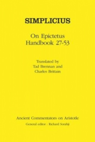 Livre On Epictetus "Handbook 27-53" of Cilicia Simplicius