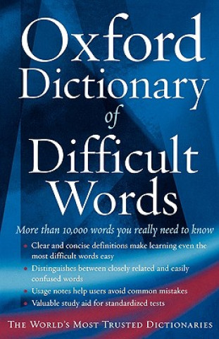 Carte Oxford Dictionary of Difficult Words Archie Hobson