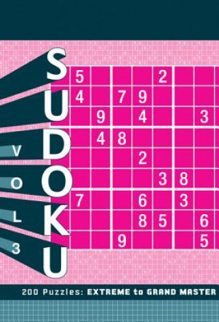 Kniha Sudoku Vol. 3: Extreme to Grand Master Zachary Pitkow