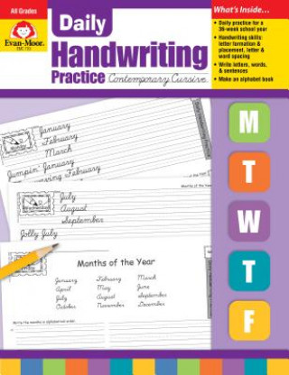 Book Daily Handwriting Practice, Contemporary Cursive Jill Norris