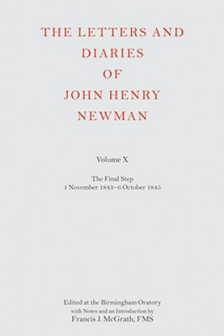 Libro Letters and Diaries of John Henry Newman Volume X Francis J McGrath