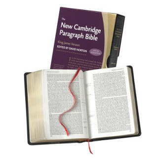 Kniha New Cambridge Paragraph Bible with Apocrypha, Black Calfskin Leather, KJ595:TA Black Calfskin 