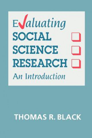 Book Evaluating Social Science Research Thomas Black
