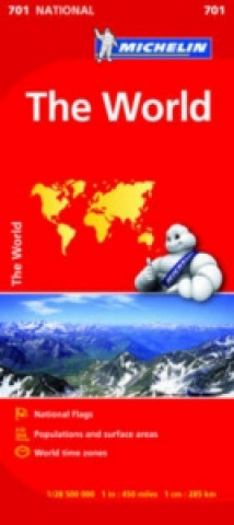 Tiskovina World - Michelin National Map 701 Michelin