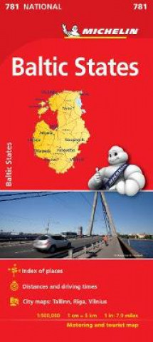 Materiale tipărite Baltic States - Michelin National Map 781 