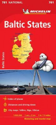 Tiskanica Baltic States - Michelin National Map 781 