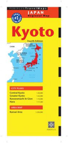 Tiskovina Kyoto Travel Map Fourth Edition Periplus Editors