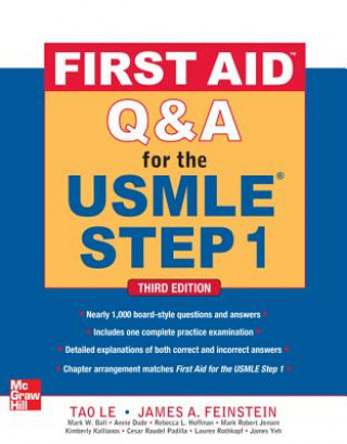 Book First Aid Q&A for the USMLE Step 1, Third Edition Tao Le