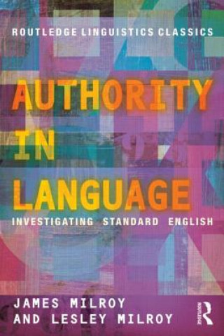 Knjiga Authority in Language James Milroy