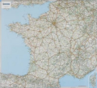 Tiskovina France - Michelin rolled & tubed wall map Encapsulated 