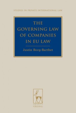 Könyv Governing Law of Companies in EU Law Justin Borg-Barthet