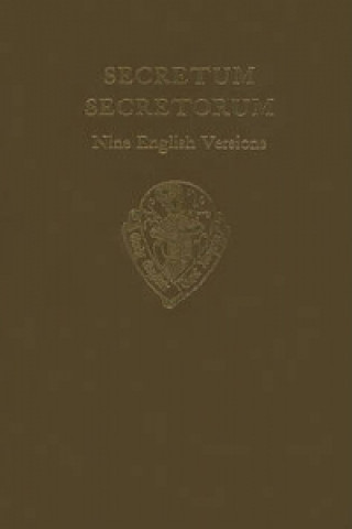 Könyv Secretum Secretorum vol I text M A Manzalaoui
