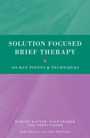 Book Solution Focused Brief Therapy Harvey Ratner