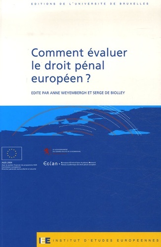 Carte Comment Evaluer Le Droit Penal Europeen ? 