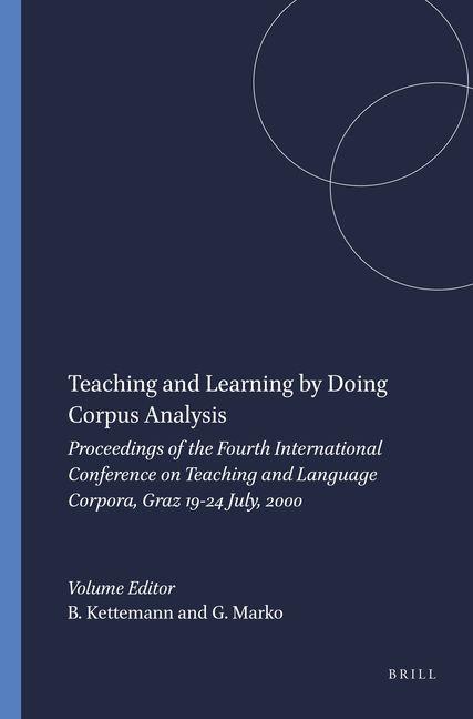 Knjiga Teaching and Learning by Doing Corpus Analysis Bernard Ketteman