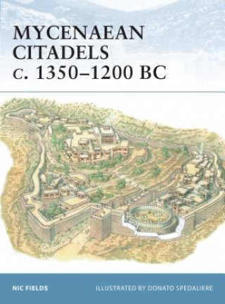 Carte Mycenaean Citadels c. 1350-1200 BC Nic Fields