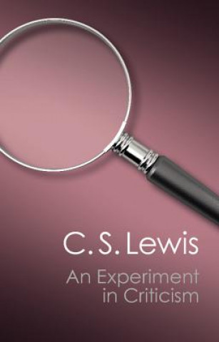 Libro Experiment in Criticism C S Lewis