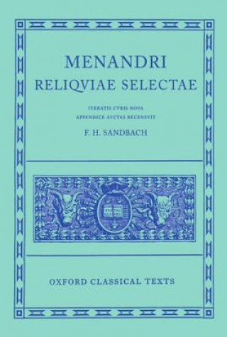 Libro Menander Reliquiae Selectae Sandbach