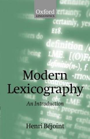 Kniha Modern Lexicography Henri Bejoint