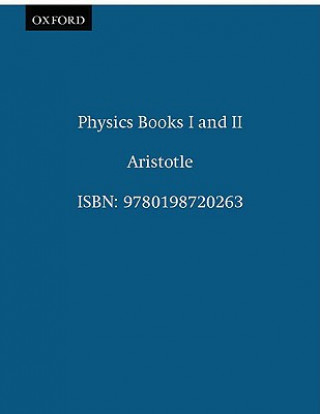Könyv Physics Books I and II Aristotle