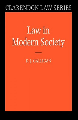 Kniha Law in Modern Society Denis Galligan