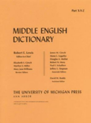 Buch Middle English Dictionary Robert E Lewis